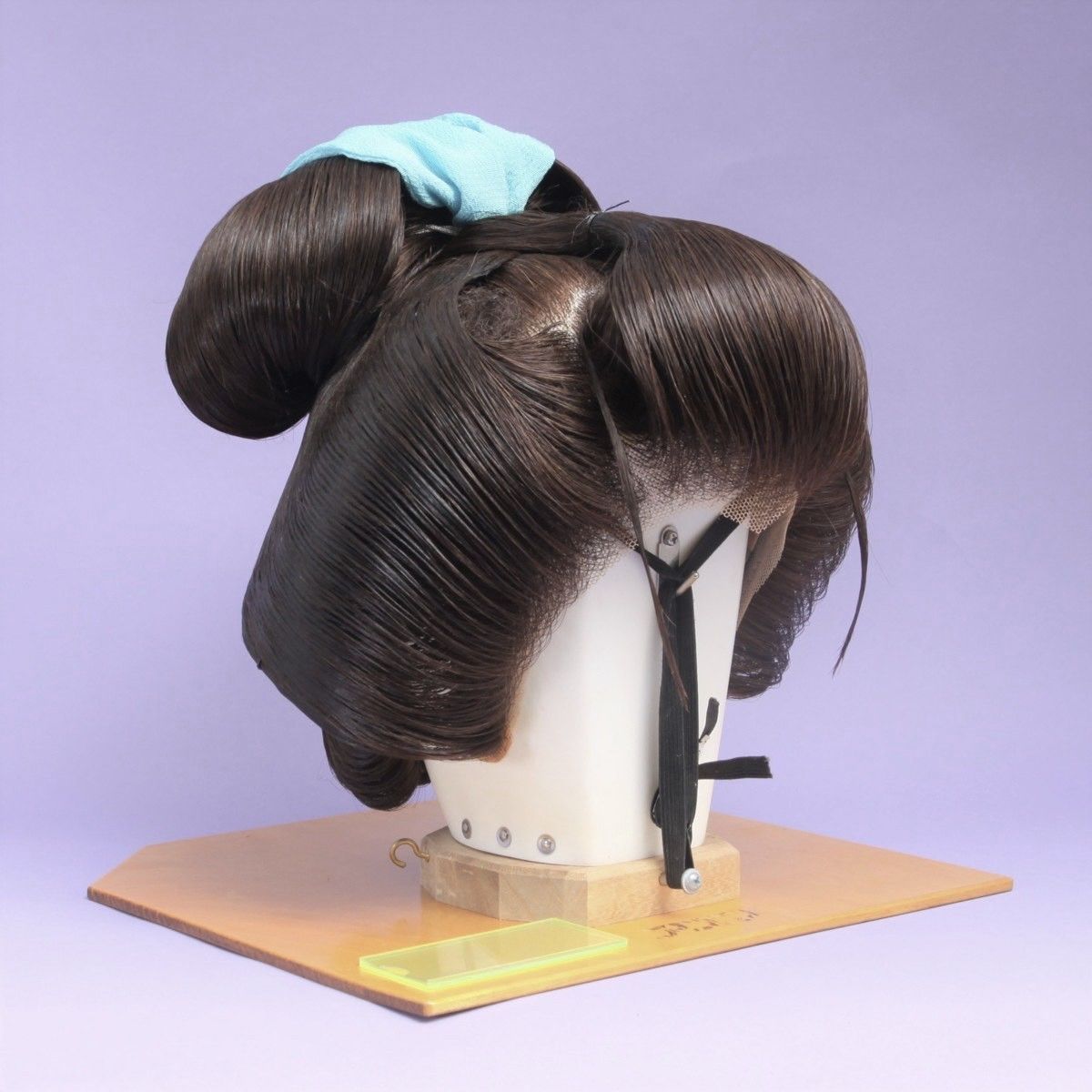 辰巳6号サイズ、ポニー、中古日本髪かつら、大衆演劇かつら、舞踊