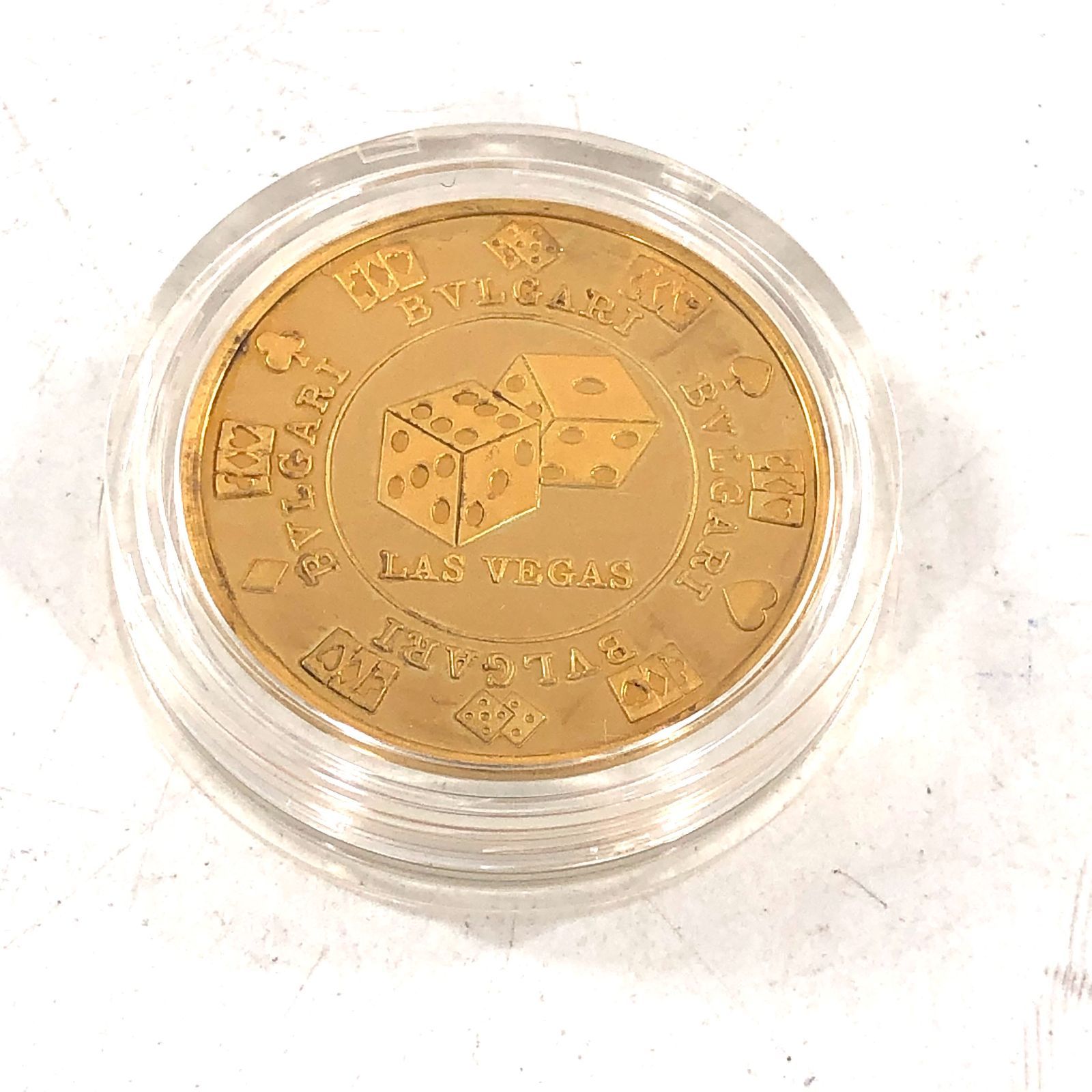 BVLGARI ブルガリ カジノコイン ラスベガス限定 ゴールドメダル SILVER