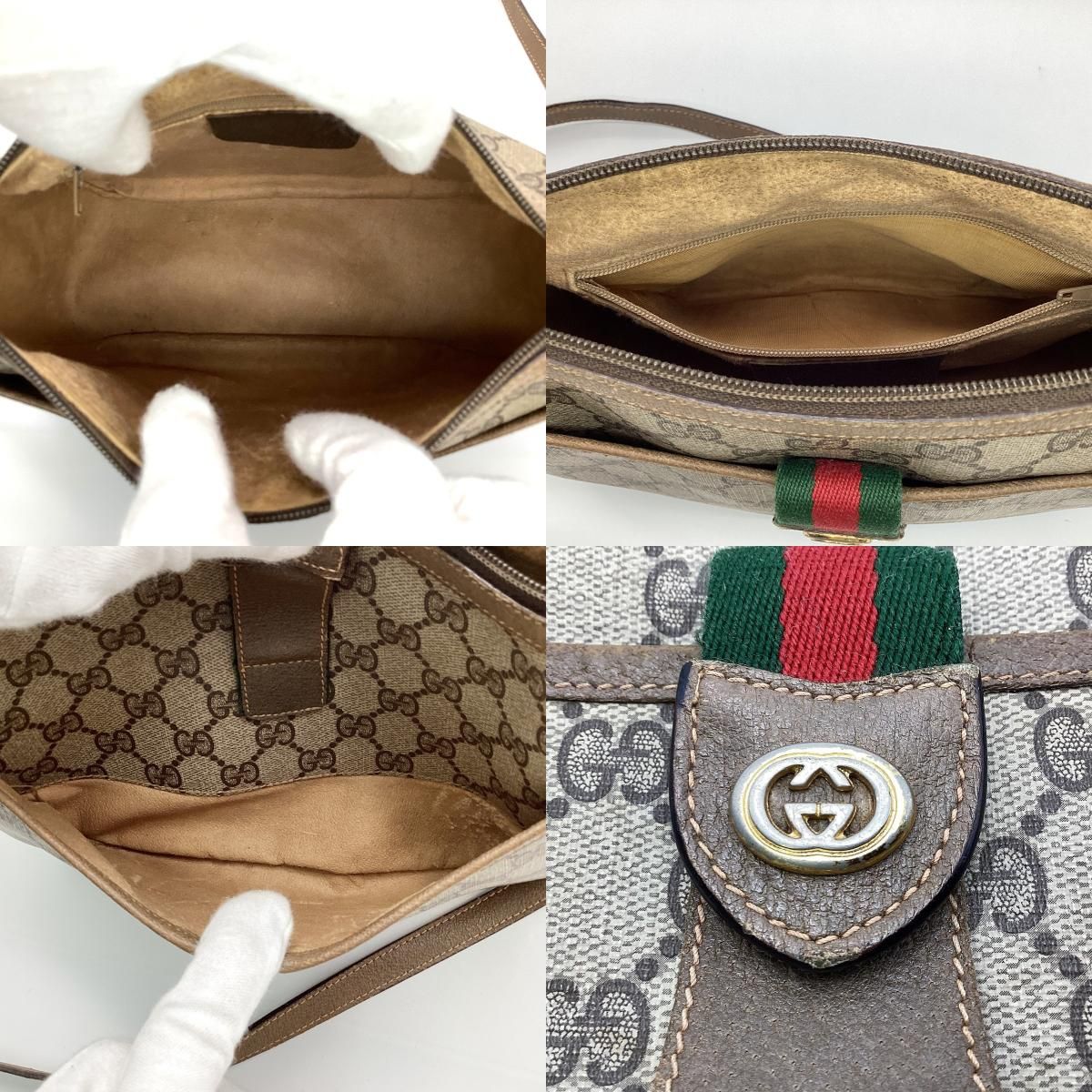 GUCCI グッチ オールドグッチ GG柄 ショルダーバッグ 斜め掛け バッグ