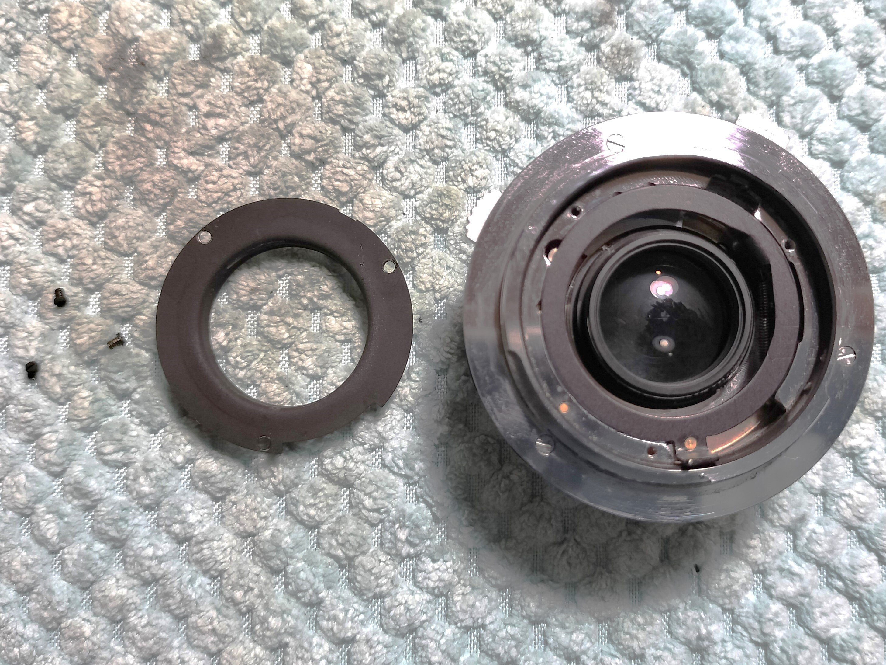 Olympus F.Zuiko 38mm F/1.8 ペンF用レンズの分解｜フィルムカメラ修理