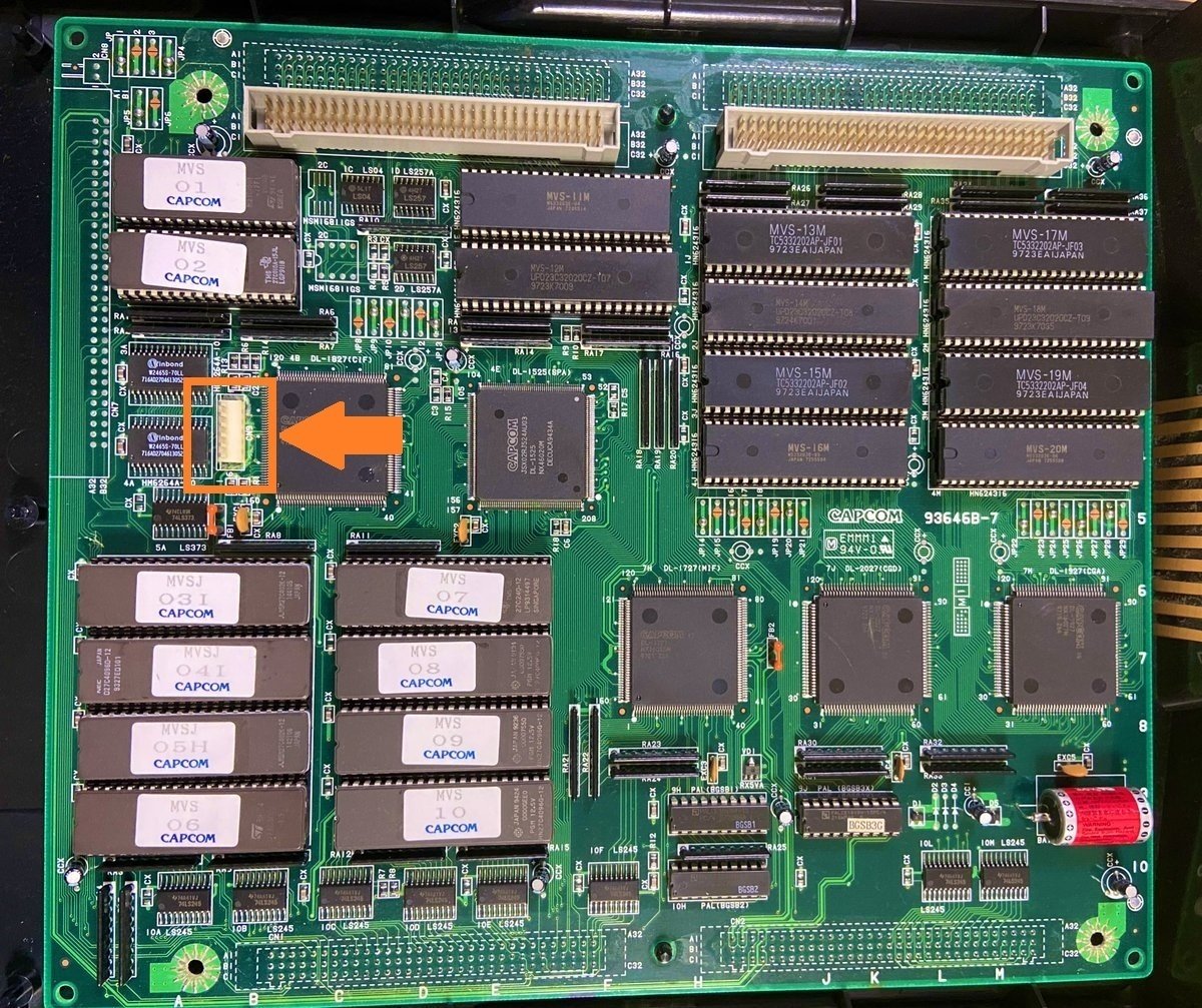 CPicS2」を使ってカプコンのアーケードゲーム基板「CPS2」を電池レス化