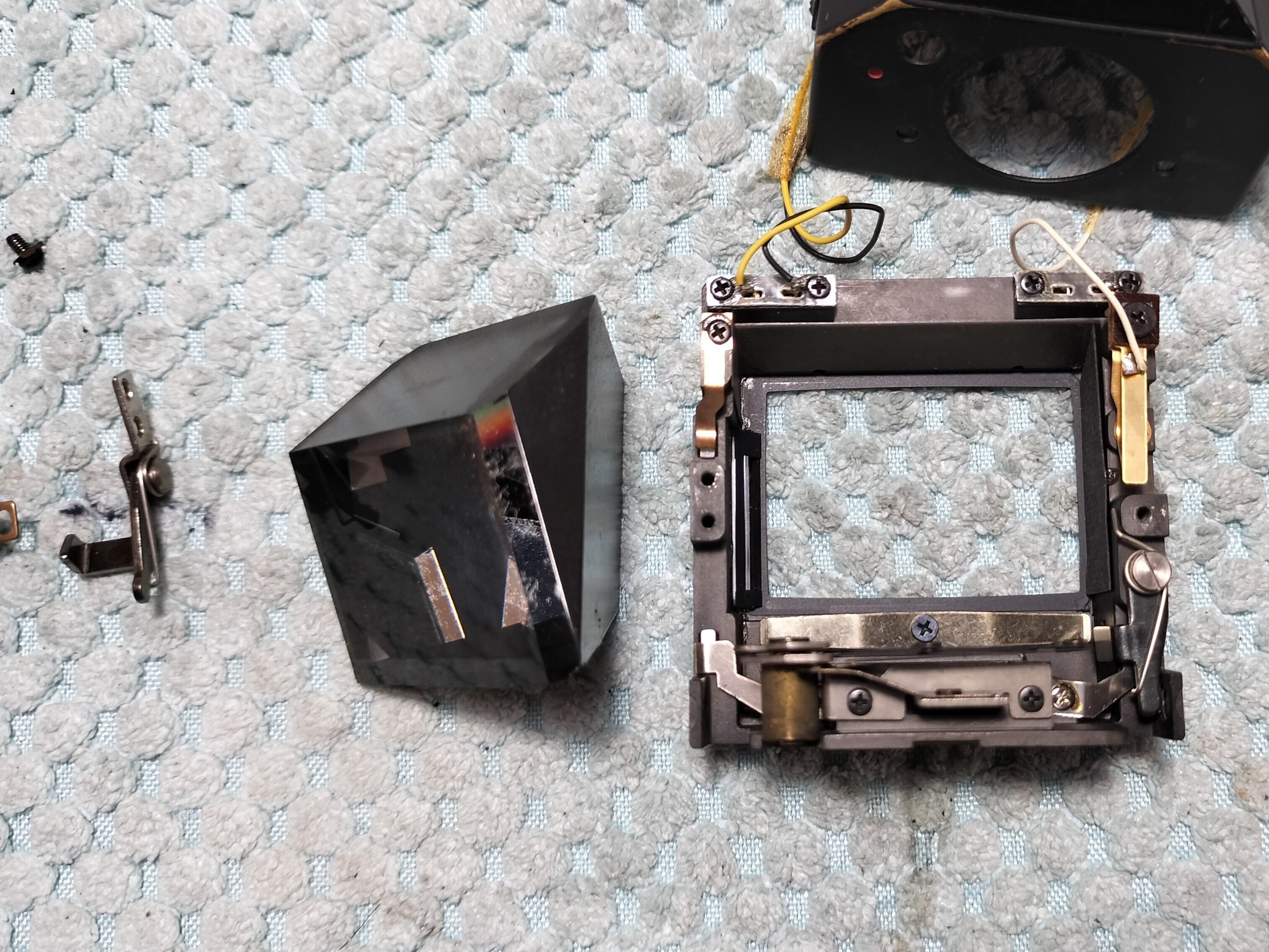 Canon F-1, New F-1のファインダー清掃｜フィルムカメラ修理のアクアカメラ