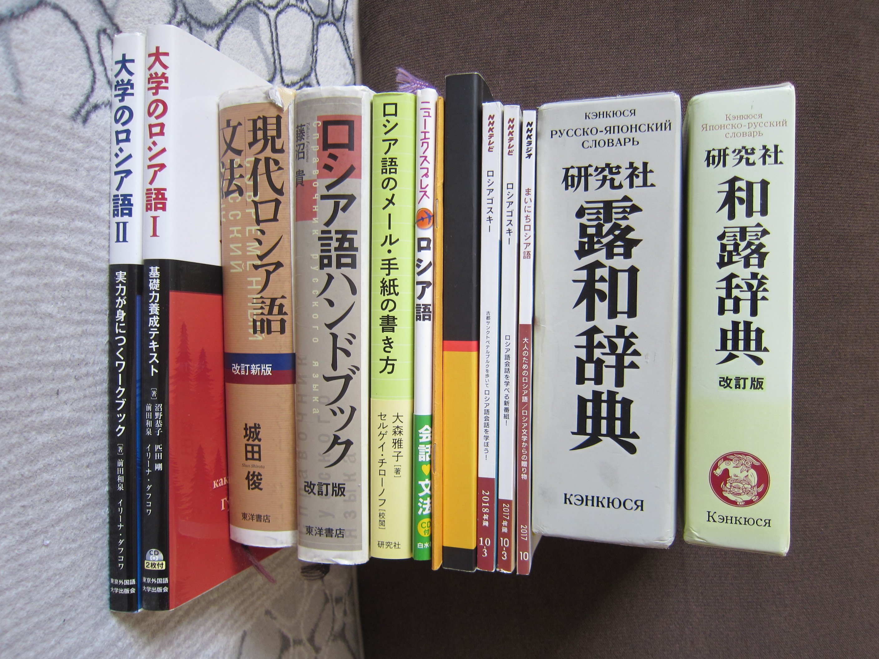 私が持っているロシア語関連のもの｜チェブラーシカ