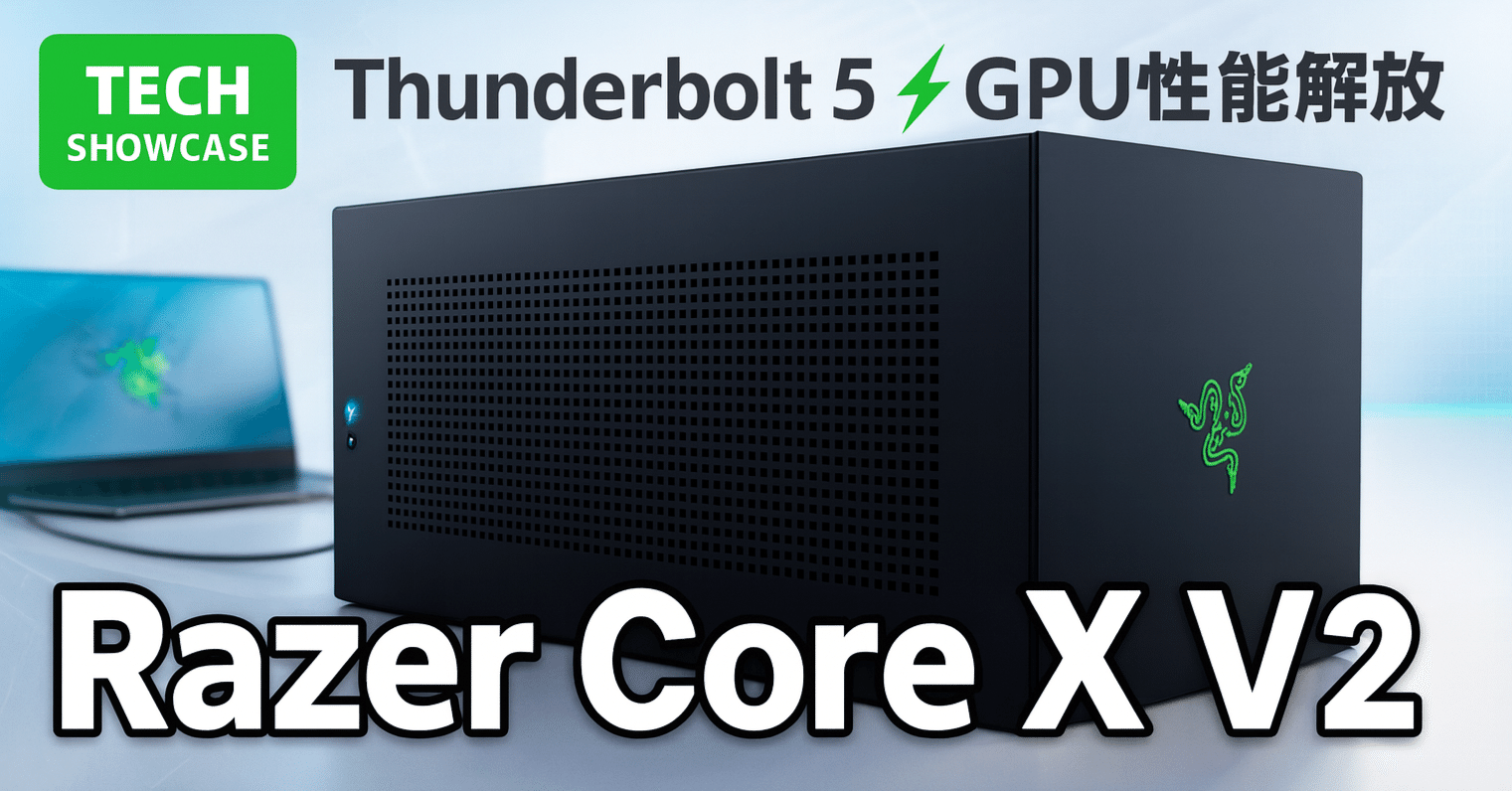 新着ギア〉 Razer Core X V2 — Thunderbolt 5対応の次世代eGPUケース