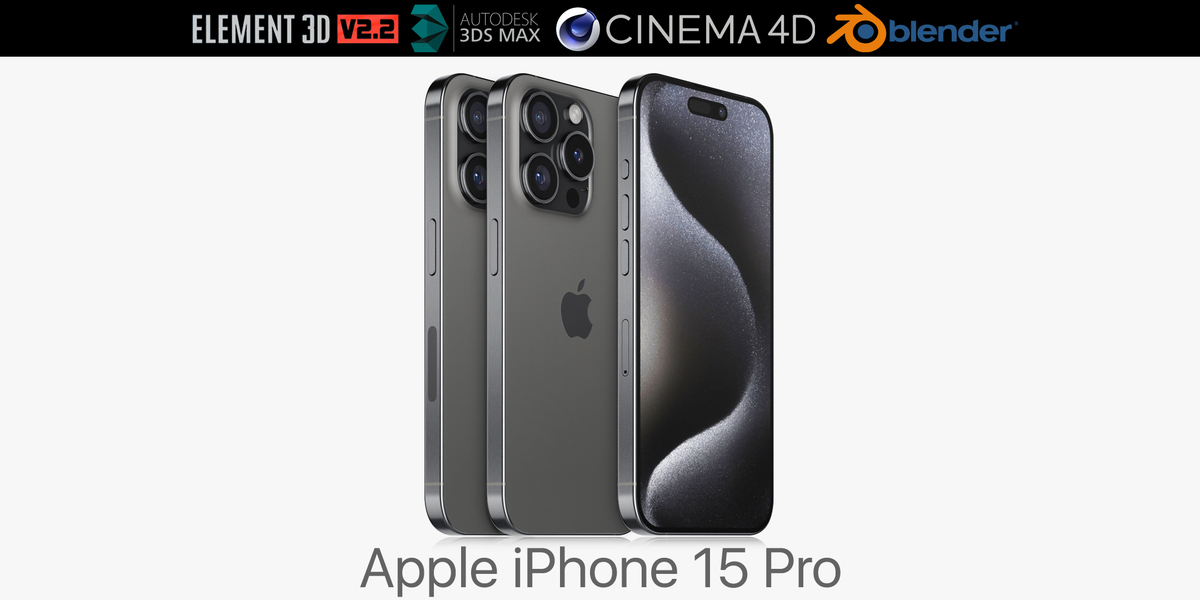 Apple Iphone 15 Pro Black - Superhive (formerly Blender Market)