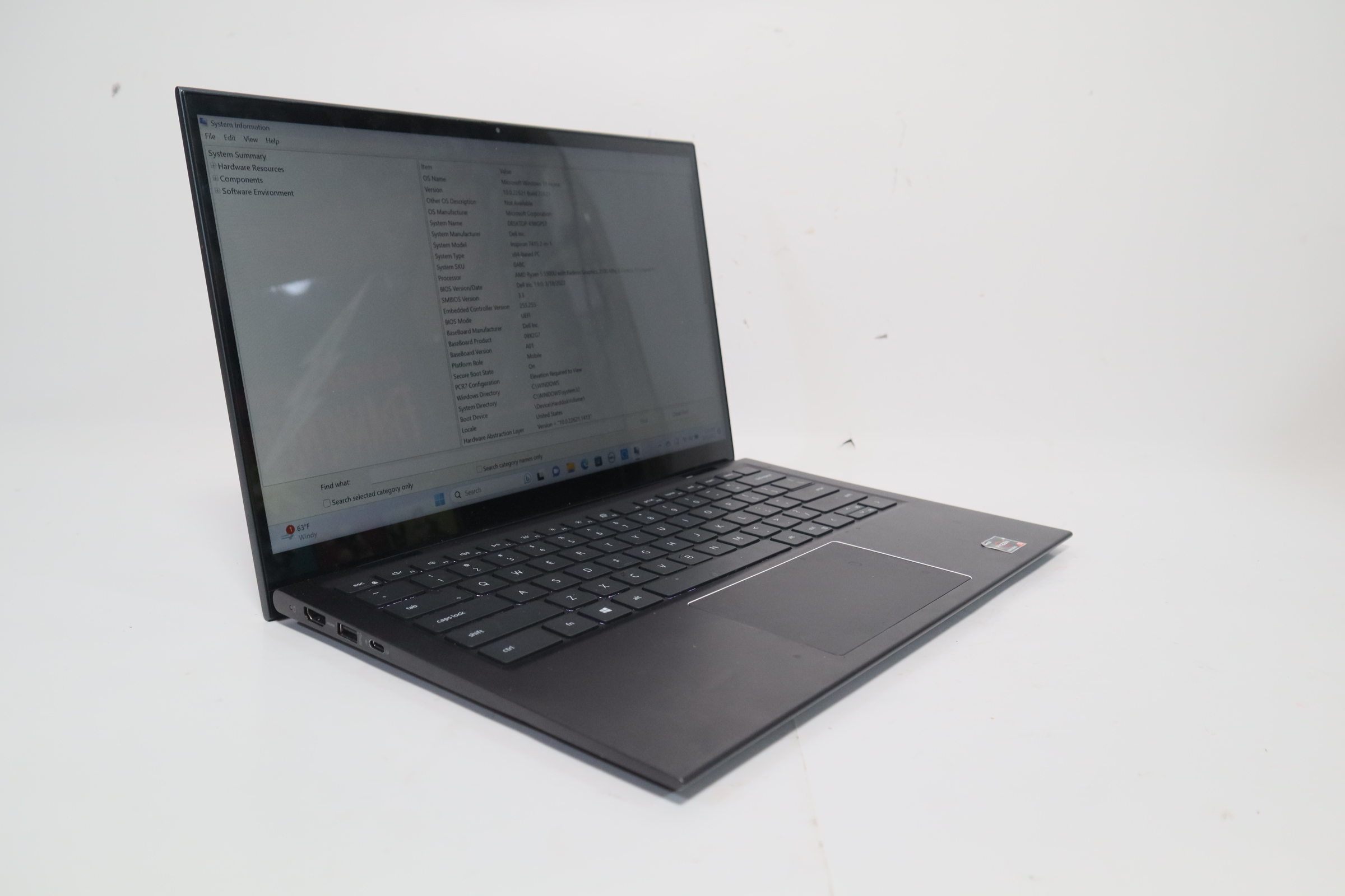 Dell Inspiron 7415 2-in-1 Win 11 AMD Ryzen 5 5500U 2.1GHz 8GB RAM