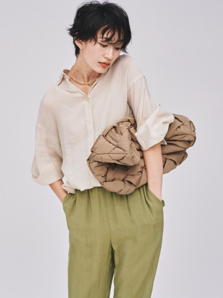 Mila Owen(ミラオーウェン)の「シアーセットアップシャツジャケット