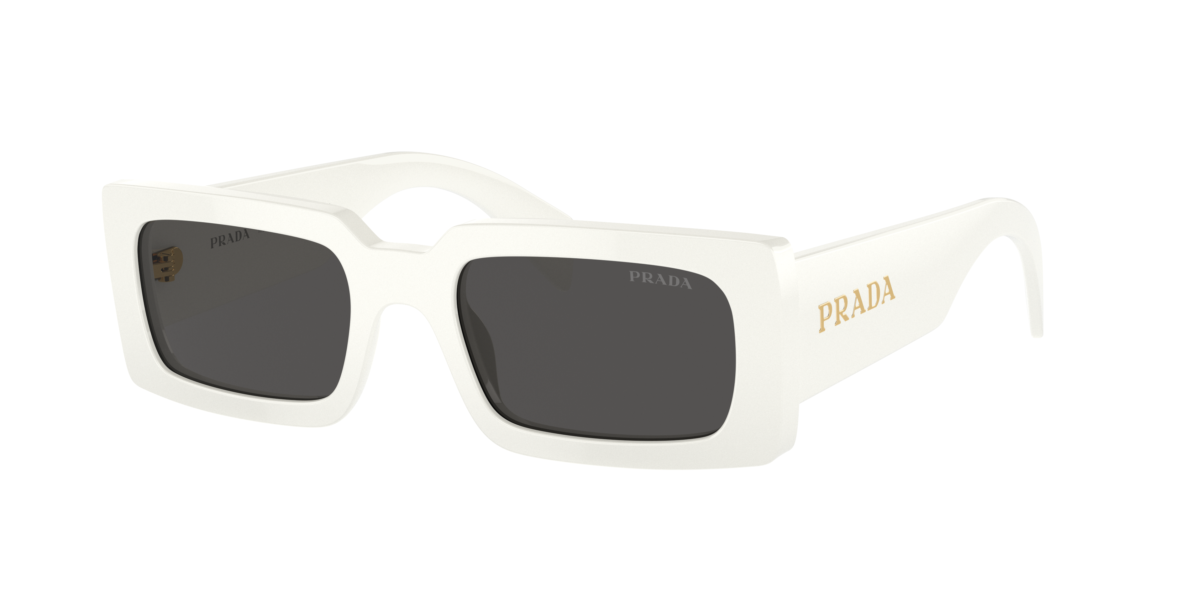 Prada PR A07S XS (52 - 20) with Grey lenses and White frame