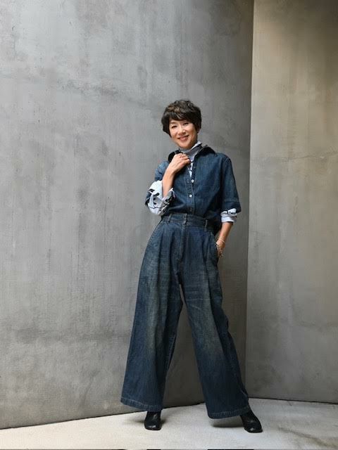 ワイドデニム／インディゴ – アピスとドライブ