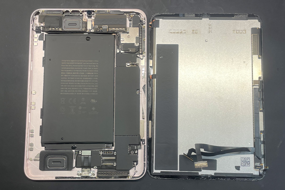 大阪梅田 iPad mini 6 A2567 お風呂で水没させてしまった起動不可修理