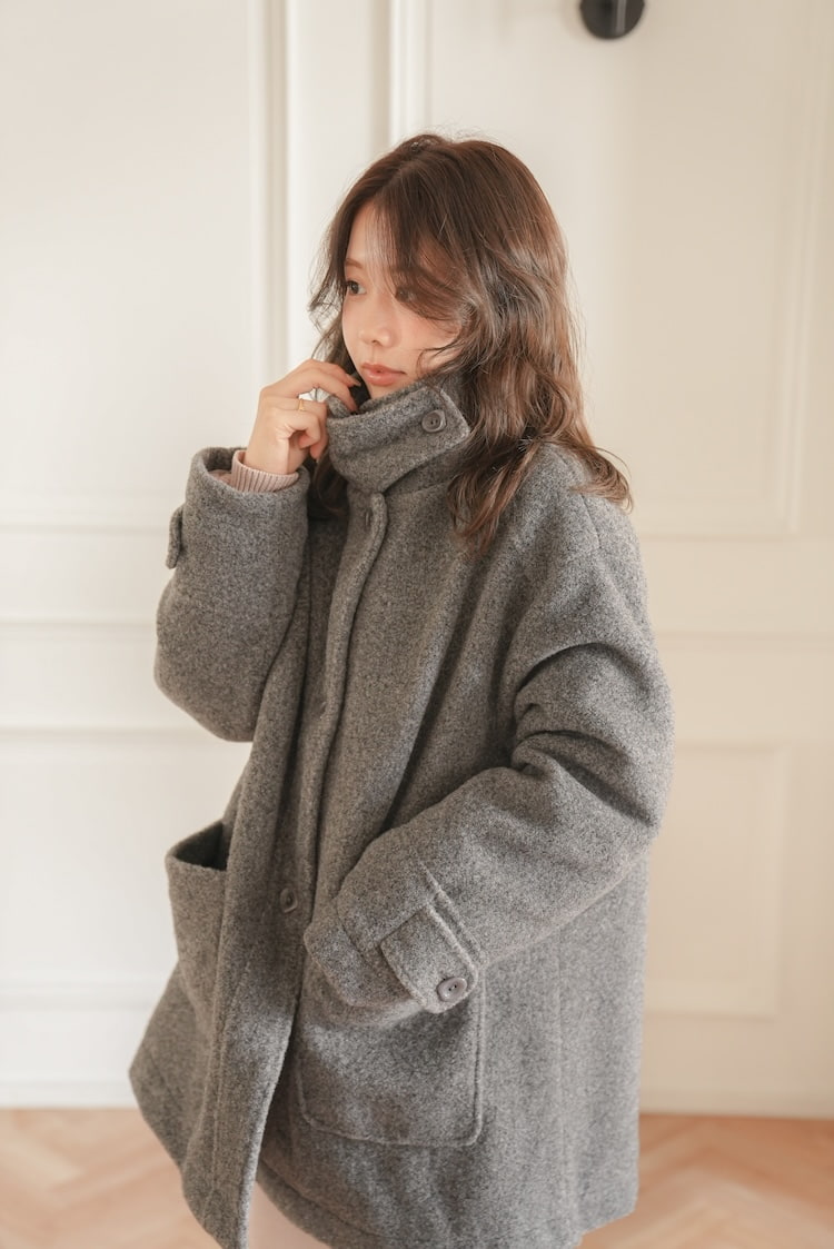 APRILY / 3wayネックブークレボアコート