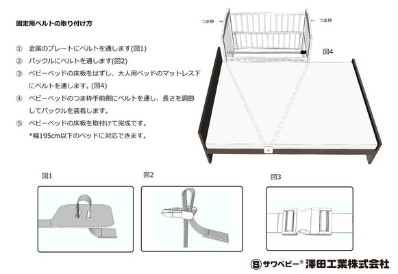 サワベビー | 添い寝ベッド S型スクレ［ベビーベッドレンタル］ AQレント