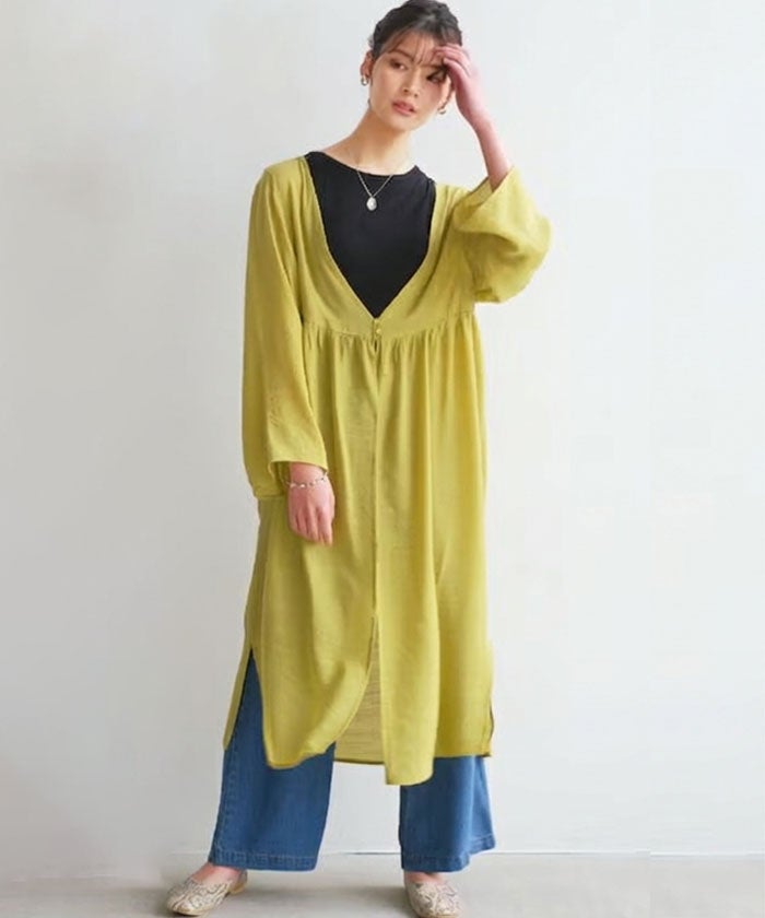 最終値下げ価格】袖丈が選べるシアーカーディガン レディース 春 夏 七