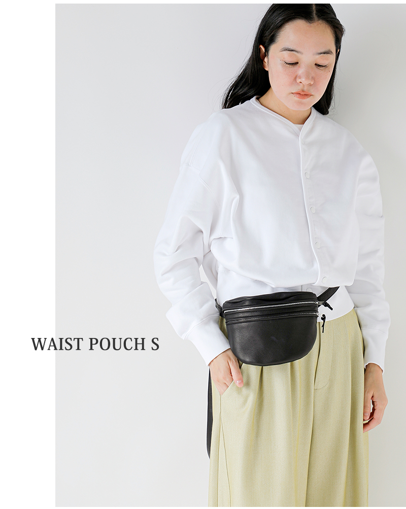 美品　aeta ウエストポーチ　インナーブラック　レザー　S Aeta (アエタ) WAIST POUCH : S / ウエストポーチ S