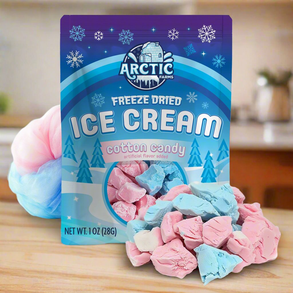 Freeze Dried Ice Cream That Does Not Melt (Bits) Cotton Candy Mix