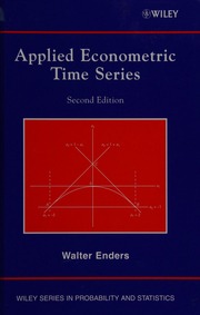 Applied econometric time series : Enders, Walter, 1948- : Free