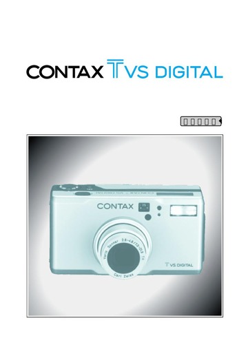 japanese manual 74761 : CONTAX Tvs DIGITAL の取扱説明書
