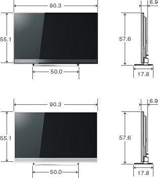 仕様表/40V型M500X｜テレビ｜REGZA：東芝