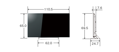 仕様表/49V型J10X｜テレビ｜REGZA：東芝