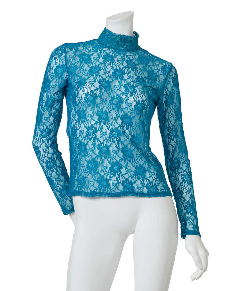 ロングスリーブレーストップス（オーシャン） – 【公式】フラダンス