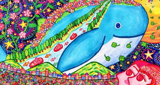 空飛ぶクジラの街 | アートの輪