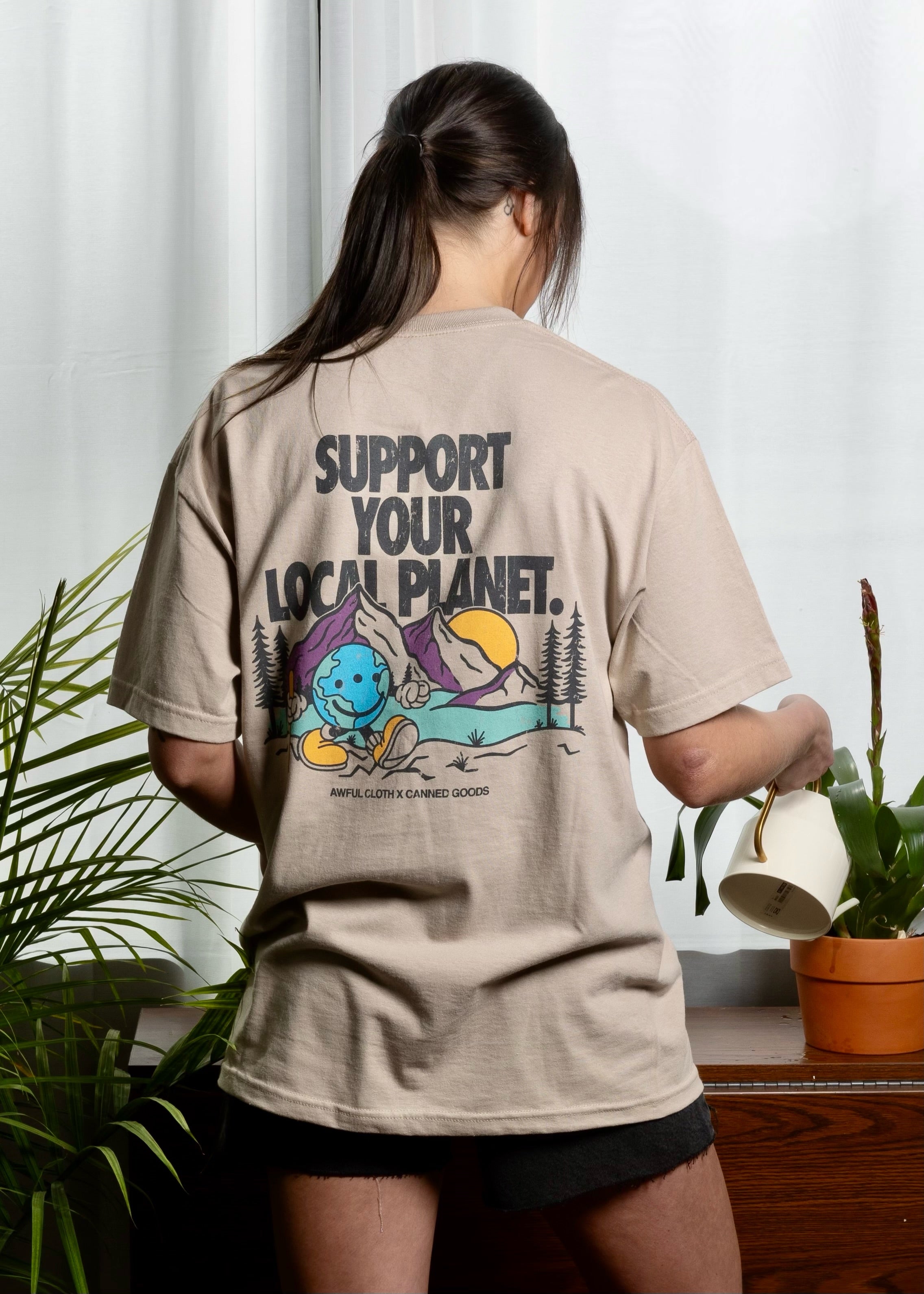Support Your Local Planet Tee – Awful Cloth