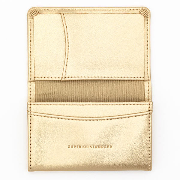 Superior Standard PUレザー名刺入れ [全2色] ゴールド/シルバー