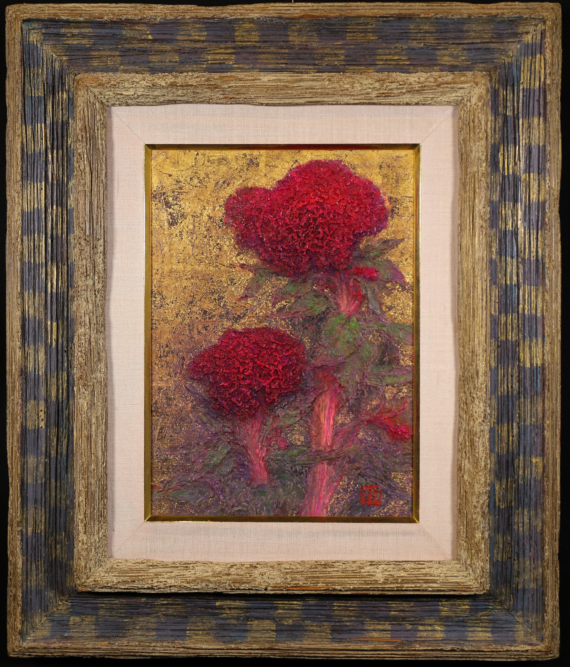 大藪雅孝 絵画 リトグラフ 「 松 」 昭和のモダニズム 日本画 です