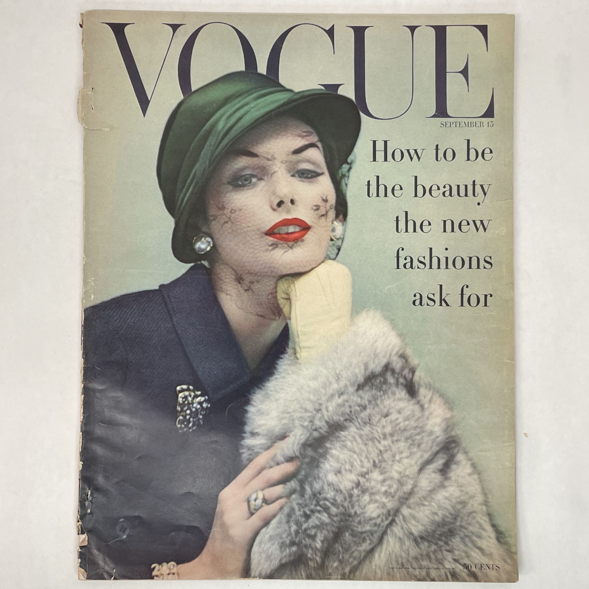 洋書・希少】ヴィンテージ VOGUE 1956年9月号 洋書・希少