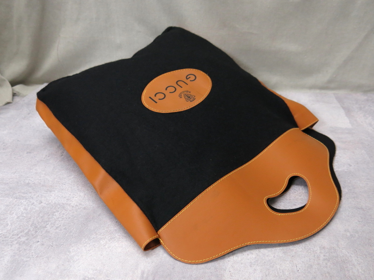 ○超美品○GUCCI オールド グッチ○フェルト カーフ レザー 本革