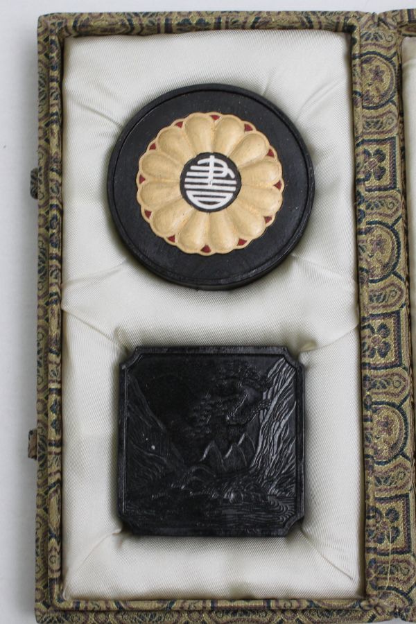 未使用 中国墨 曹素功造 高級墨 文化書造30周年共箱 本物