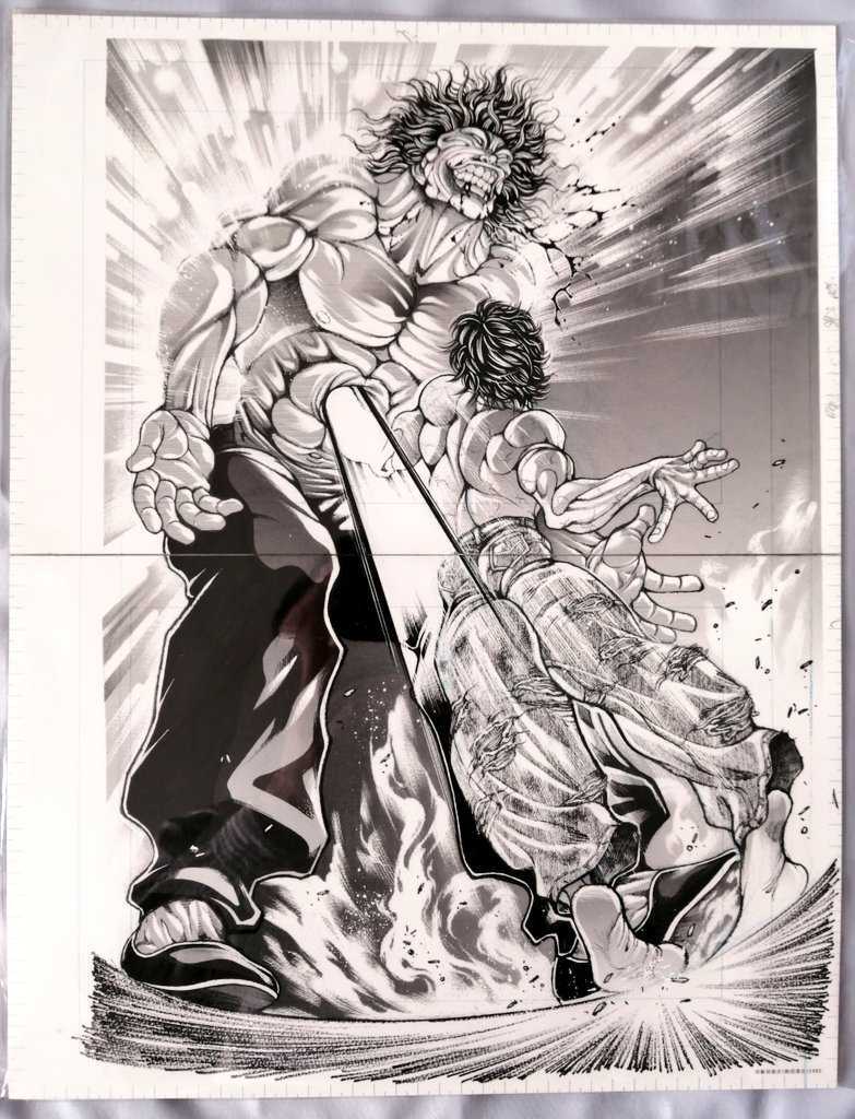 会場限定】未開封 複製原画④ B4サイズ 刃牙展 30th 地上最強刃牙展ッ