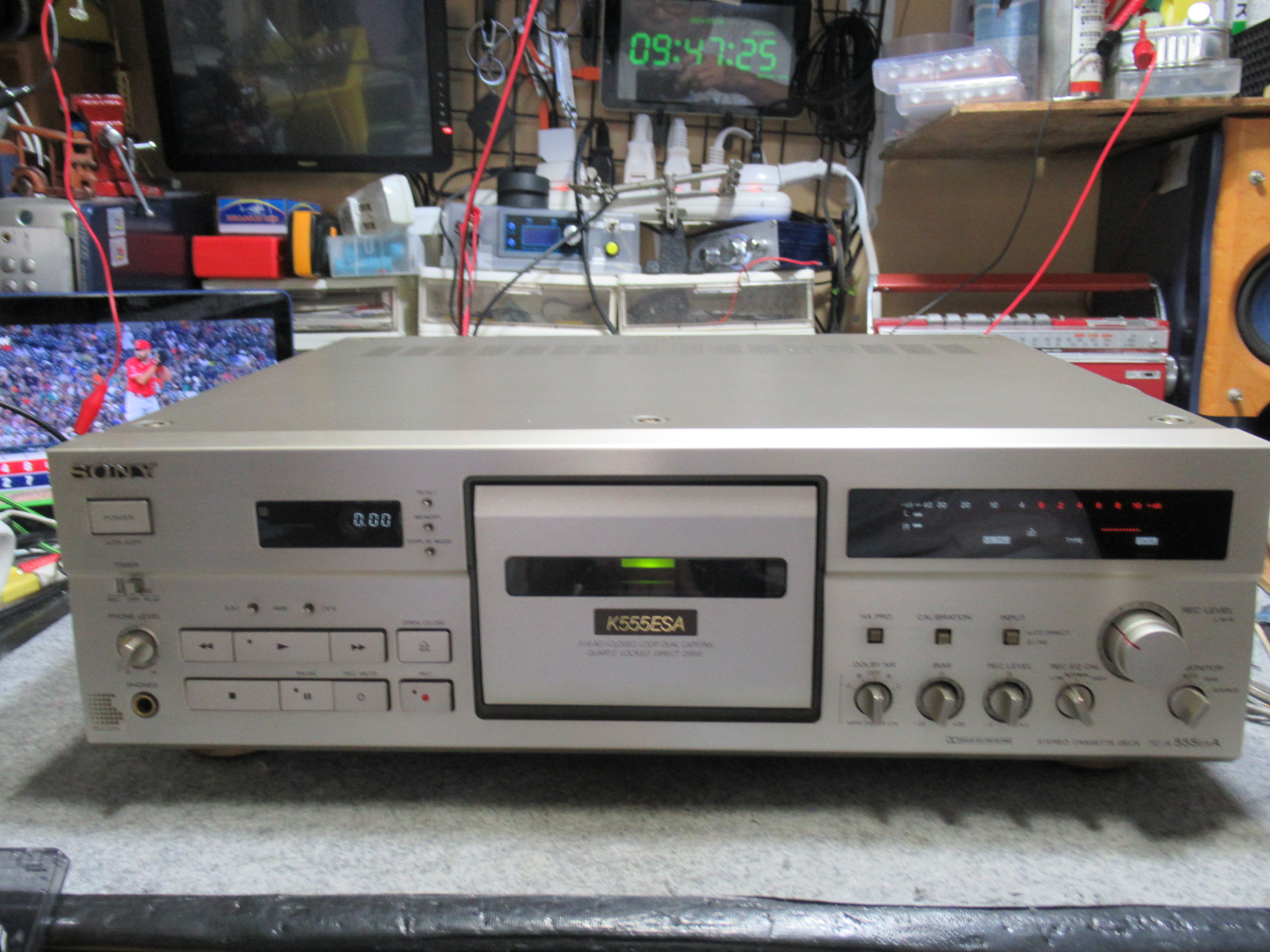 SONY ソニー カセットデッキ TC-K5修理済 全機能動作 ほぼ美品 SONY