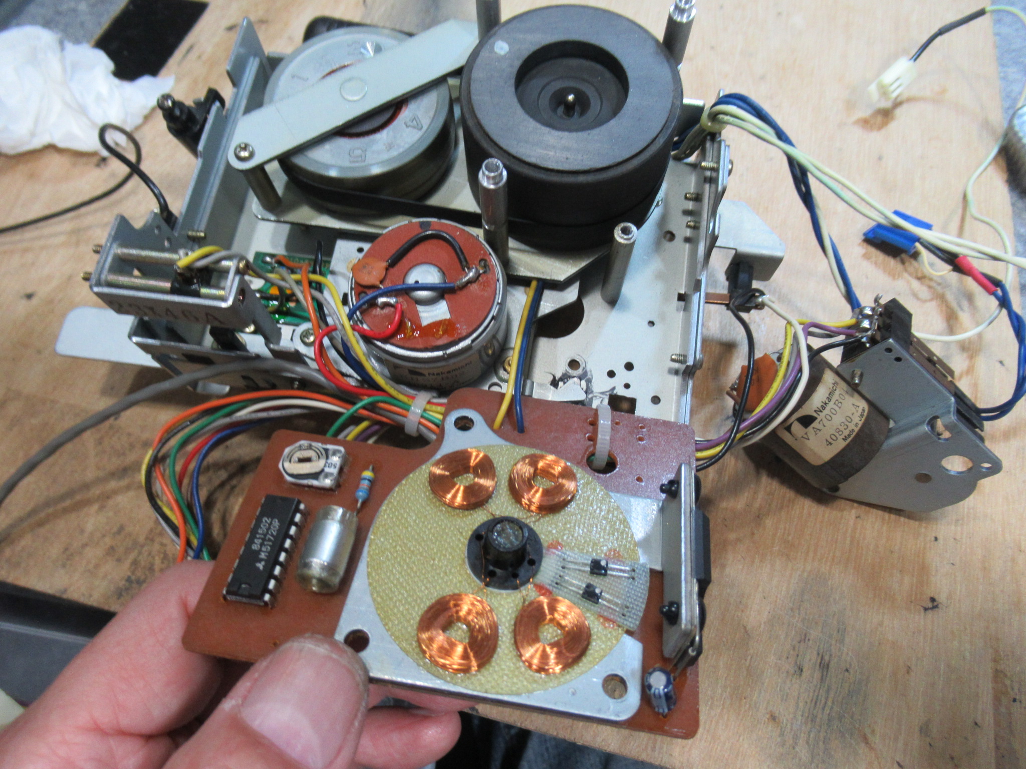 Nakamichi ZX-5 リールモーター修理・オレンジキャップ交換ほか