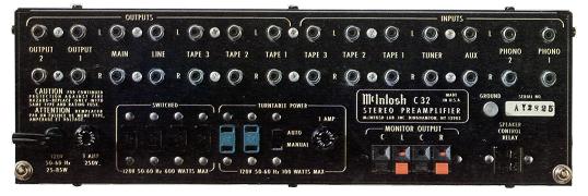 McIntosh C32の仕様 マッキントッシュ