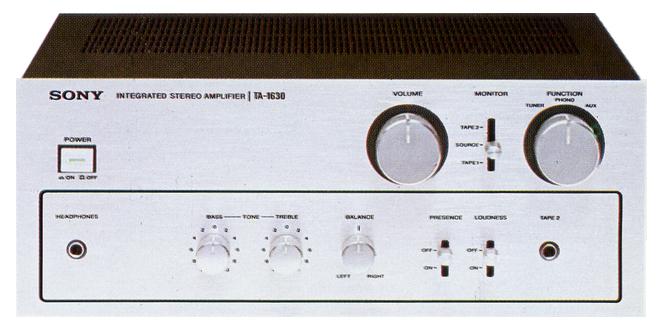 SONY TA-1630の仕様 ソニー