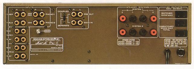 Marantz PM-6 Specifications Marantz