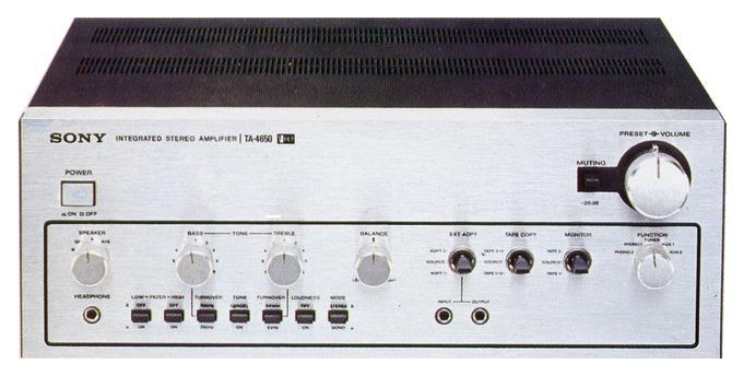 SONY TA-4650 Specifications SONY