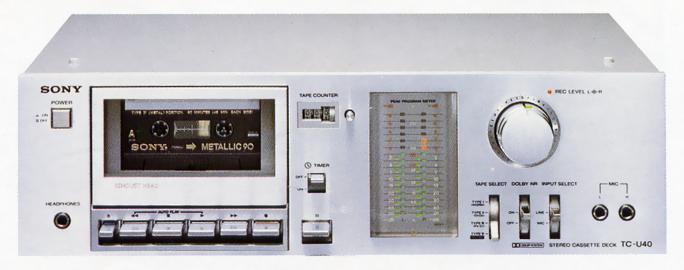 Specifications of SONY TC-U40 SONY