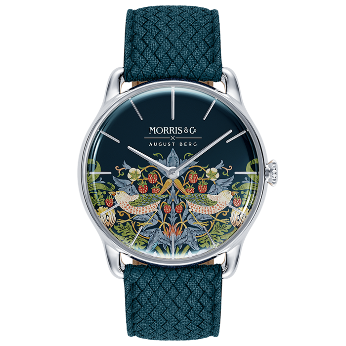 Morris & Co. Indigo Rose Gold Strawberry Thief Watch – August Berg