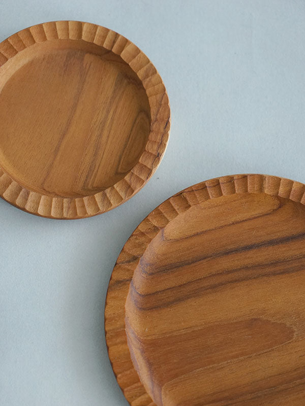 チーク ラウンドトレイ | AXCIS ONLINE