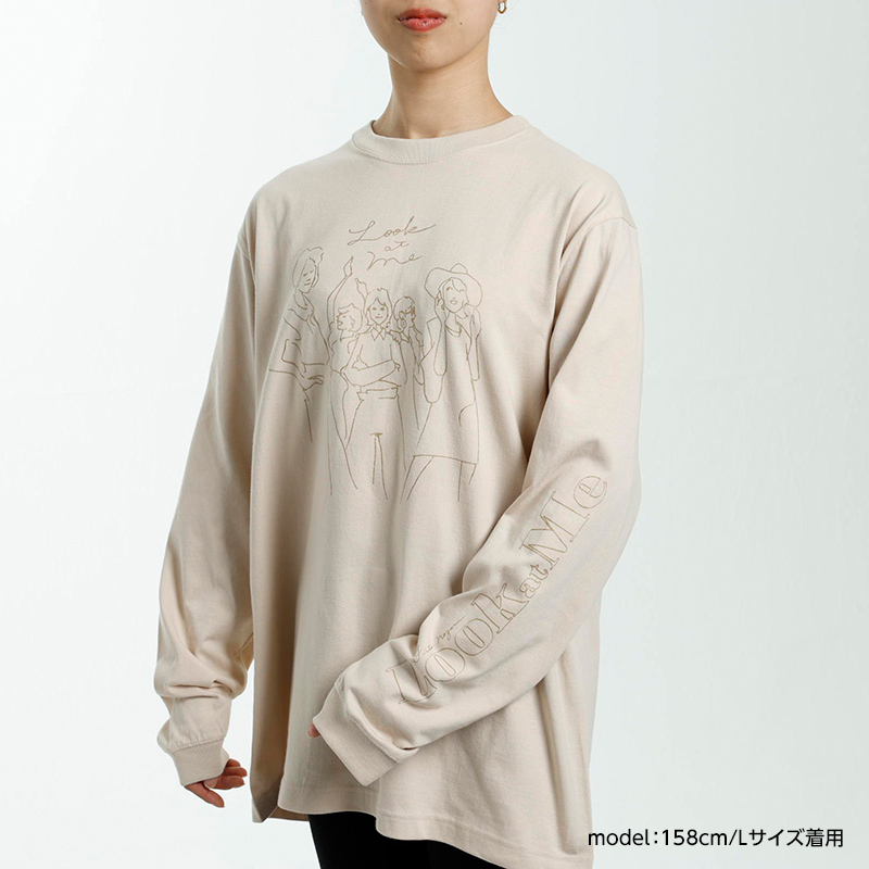 Look at Me ロングスリーブTシャツ［サンドベージュ］ | 望海風斗