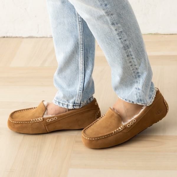UGG アンスレー アグ モカシン レディース ANSLEY ムートン スリッポン