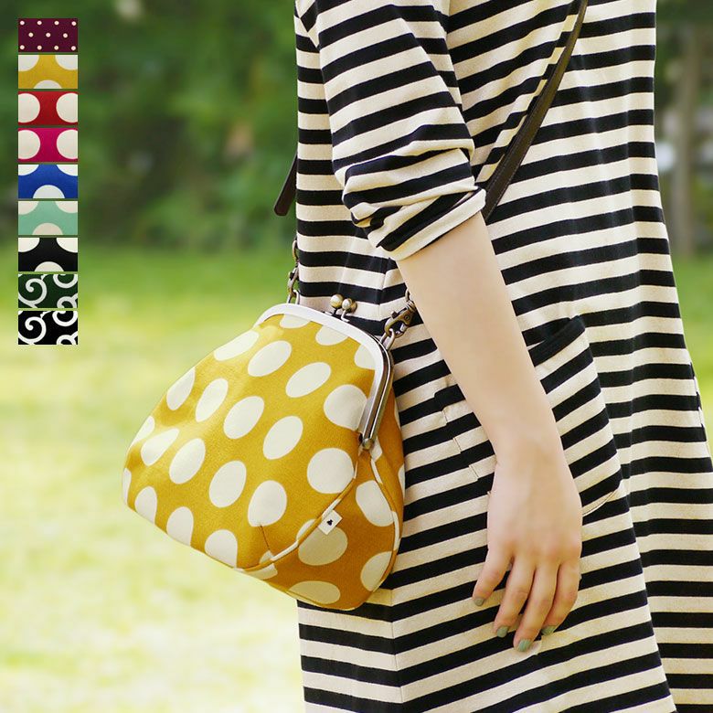 受注生産品】がま口ポシェット【帆布・無地】 | がま口の専門店