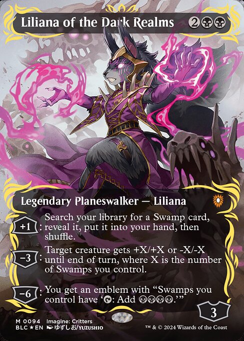 レイズド・Foil][ENG]闇の領域のリリアナ/Liliana of the Dark Realms