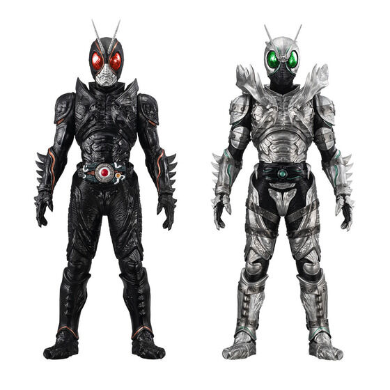ジャンボソフビフィギュア 仮面ライダーBLUCK SUN 対決セット」PB限定
