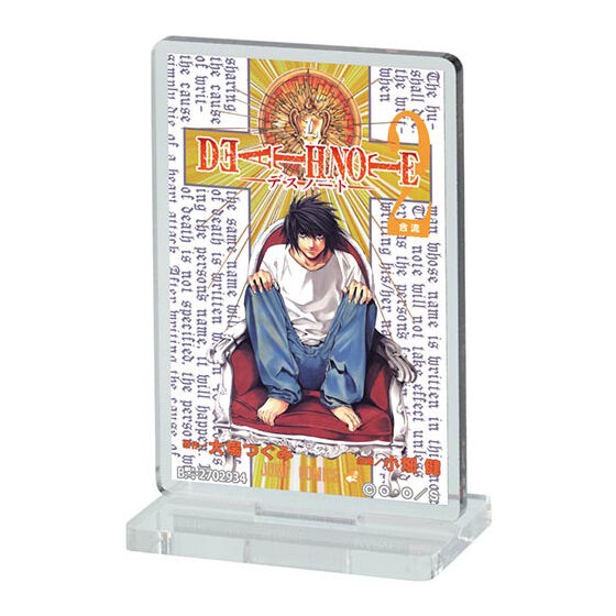 DEATH NOTE ポスターアクリルスタンド｜ガシャポンオフィシャルサイト
