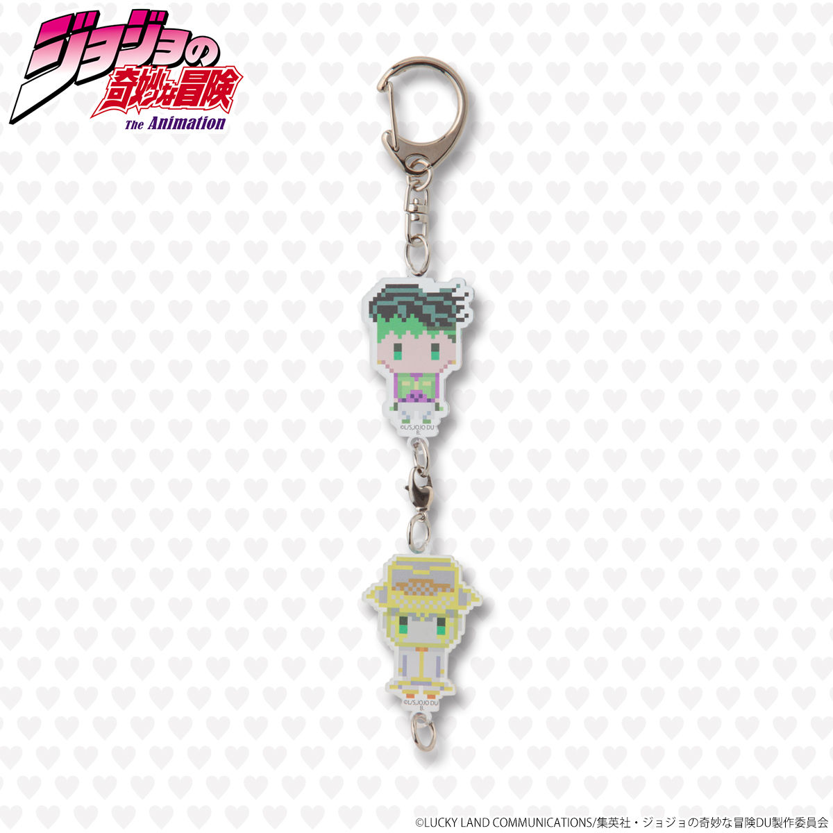 ジョジョの奇妙な冒険 ドットビット2連アクリルチャーム | ジョジョの