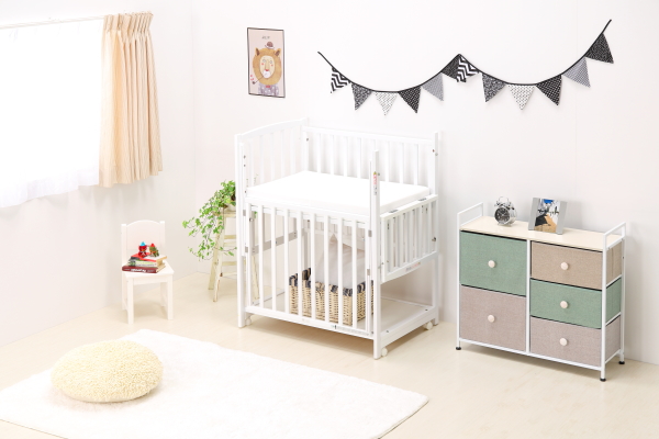 送料半額】 コンパクトベッド ツーオープン小型【ホワイト】 | ベビー