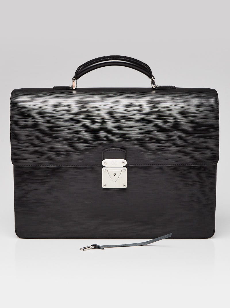 Louis Vuitton Black Epi Leather Robusto 2 Compartment Briefcase